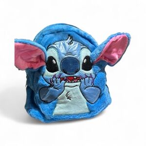 Blue and Pink Character Plush Backpack